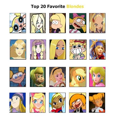 blond cartoon characters|aesthetic blonde hair cartoon.